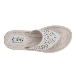 Women's Cliffs By White Mountain Compact Flip-Flops -Heeled Sandals Shop 5 198