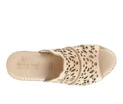 Women's SPRING STEP Khyahey Wedge Sandals -Heeled Sandals Shop 5 346