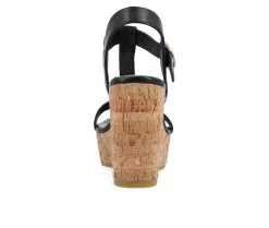 Women's Journee Collection Matildaa Cork Wedge Sandals -Heeled Sandals Shop 5 390
