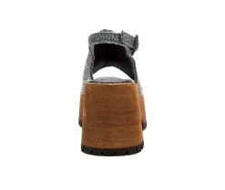 Women's Beach By Matisse Woody Platform Wedge Sandals -Heeled Sandals Shop 5 612