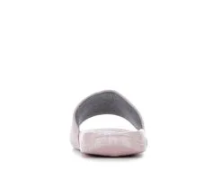 Girls' Champion Little Kid & Big Kid Mega Script Repeat Sport Slides -Heeled Sandals Shop 5 724